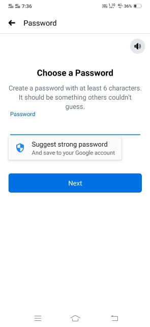 facebook id kaise banaye choose password