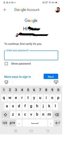 gmail id ka password kaise change kare enter password