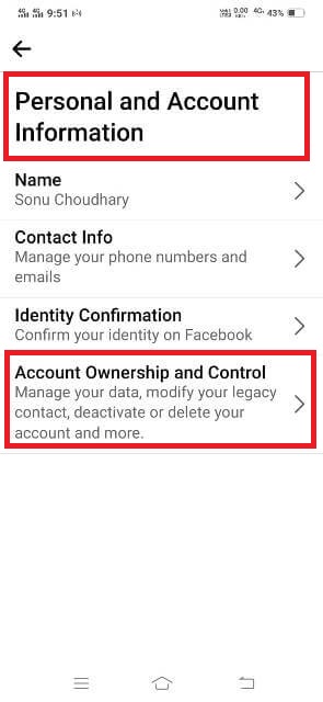 mobile se facebook account delete kaise kare account ownership and control (1)