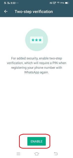 whatsapp par fingerprint lock kaise kare on enable