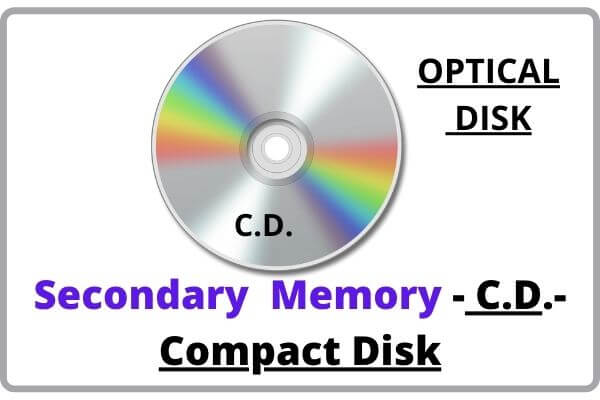 secondary memory in hindi cd
