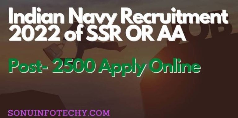 Indian Navy ssr aa Recruitment 2022 FT